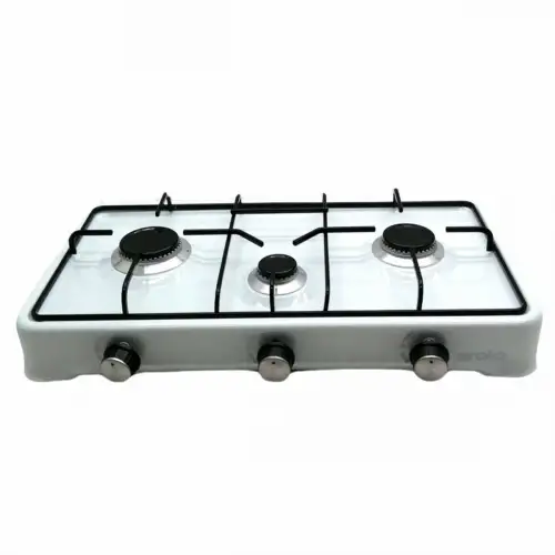Femaş 0-300 ( 3lü ) ( Lpg & Beyaz ) Emaye Set Üstü Ocak*1
