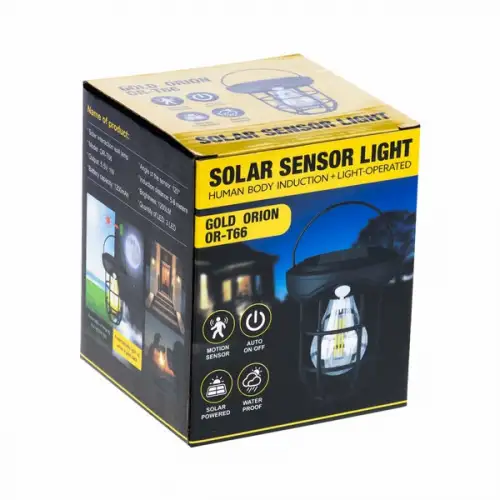 Gold Orion Lamba Solar Şarjlı Sensörlü Çok Amaçlı Or-t66