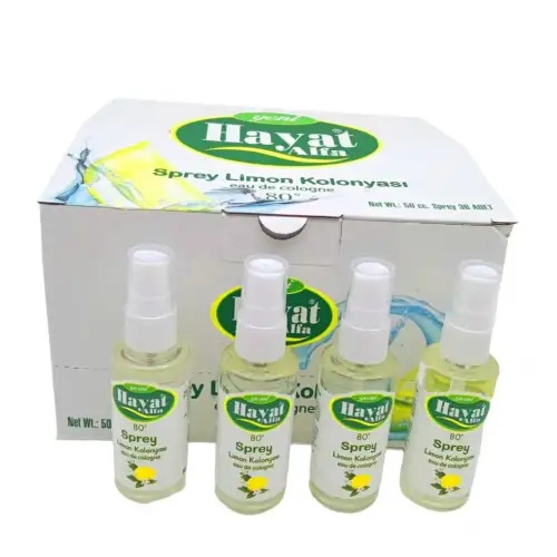 Hayat ( Sprey ) ( 50cc ) ( Limon & 80° ) Kolonya*36x8
