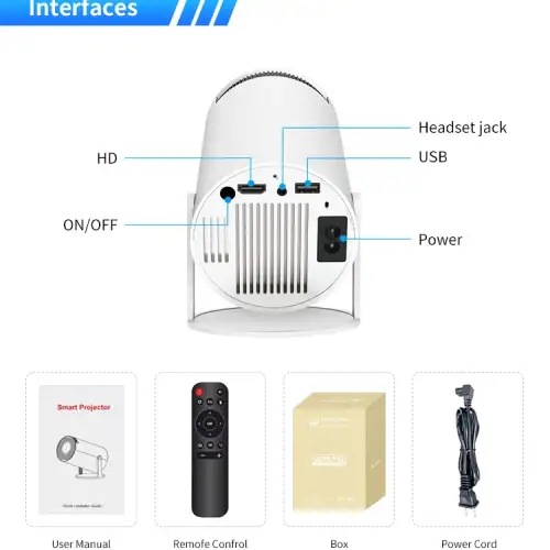 Hy300 Full Hd Android Taşınabilir Mini Projeksiyon Cihazı
