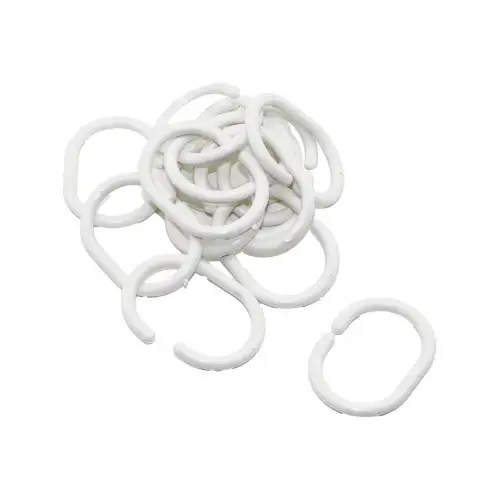 İbico ( 15 Pcs ) Banyo Perde Düğme Halkası*10x25