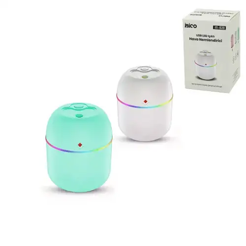 İbico İ11-020 ( Mini ) ( Usb Şarjlı & Işıklı ) Hava Nemlendirici & Buhar Makine & Koku Giderici ( 2w ) ( Dc 5v & 350ma )*80