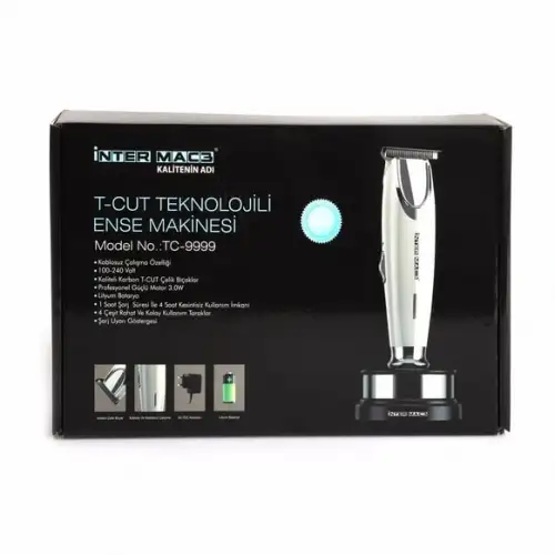İnter Mac3 Tc-9999 T-cut Ense Ve Saç Kesme Makinesi