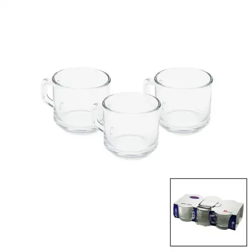 IŞIK KİTCHEN BR-190 ( 6PCS ) ( MİNİ ) CAM KUPA ( 150ML )*8=K