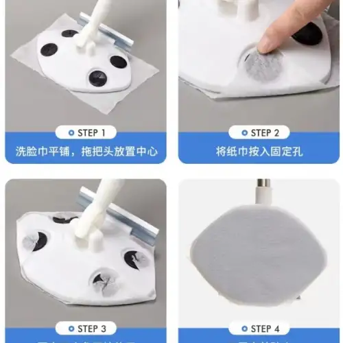 Islak Mendil Uyumlu Pratik Çek Çekli Mop