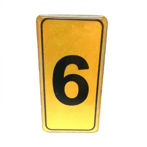 KAPI NUMARASI NO-6 SİLİKONLU YAPIŞKANLI*10X20