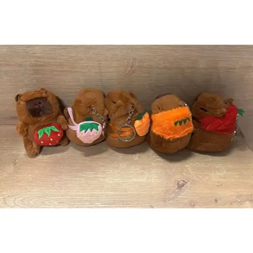 Kapibara Peluş Anahtarlık