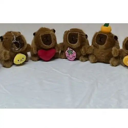 Kapibara Peluş Anahtarlık