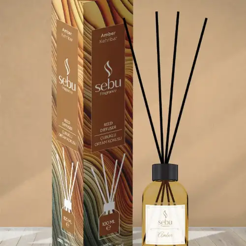 Kehribar Ortam Kokusu Bambu Çubuklu Sebu 100 Ml