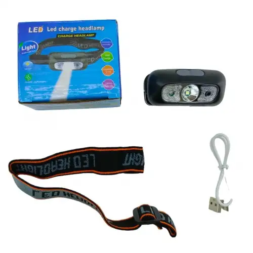 LED CHARGE HEADLAMP ( USB ŞARJLI ) KAFA LAMBASI FENER ( OYNAR BAŞLI )*300