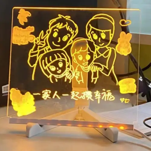 Led Işıklı Çizim Tahtası (20x20cm)