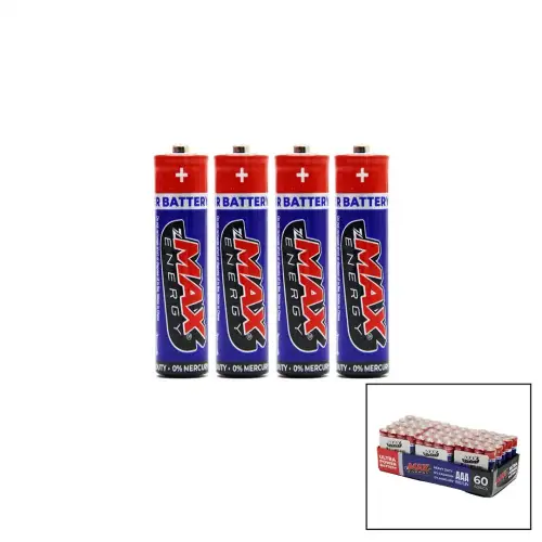 MAX ENERGY MAX-0637 PVC İNCE PİL ( 60PCS )*1X40