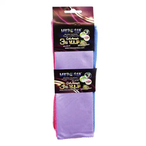 Mikrosan ( 3lü & Vip Set ) Mikrofiber Bez 30x32cm.*200