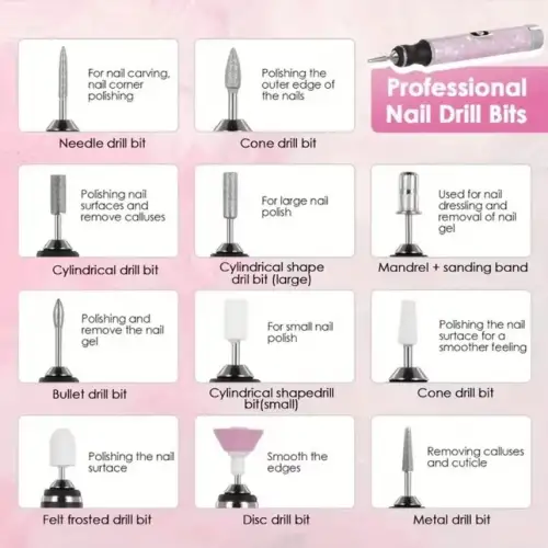 Egonex 13 In 1 Şarjlı Tırnak Törpüsü Ve Frezesi Seti, Manikür Ve Pedikür Cihazı