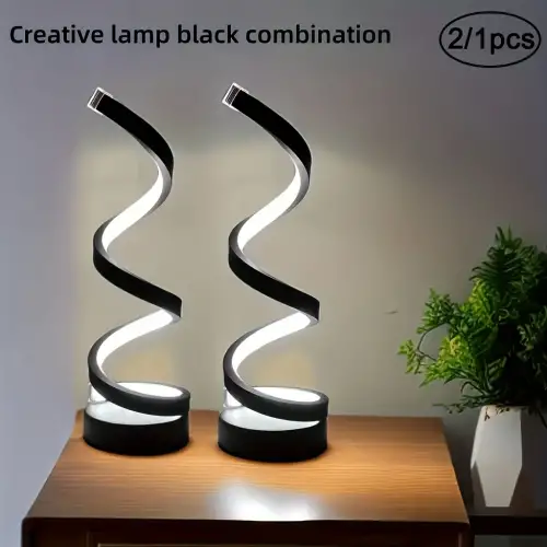 Modern Spiral Led Masa Lambası