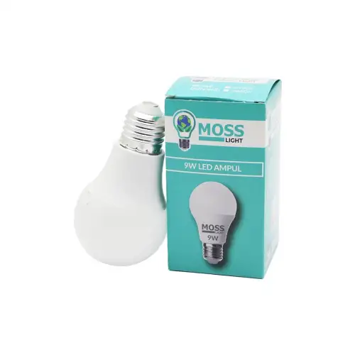 MOSS LIGHT ( 9W ) ( BEYAZ ) LED AMPUL ( E27 ) ( 500Lm ) ( 6500K )*10X20 Q8