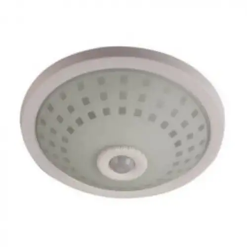 Nisaluce E-2002 Tavan Armatür ( Camlı Kafes ) ( 360° Hareket Sensörlü=5mt Algı ) ( 2 X E27 Ampul )*12