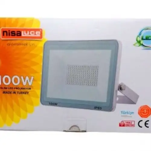 Nisaluce Elp-06 100w Slım Led Projektor*10