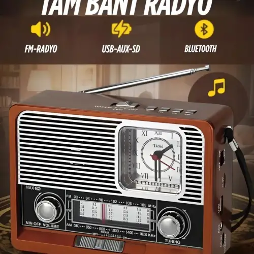 Nostaljik Radyo Yage Yg-892 Nostaljik Radyo Bluetooth Fm Usb