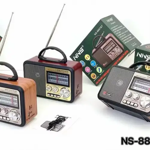 Nns Ns-8897 Orta Boy Retro, Nostaljik, Ahşap Tasarım Radyo