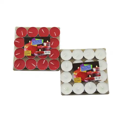 Onton-36 ( 16pcs ) ( Renkli ) ( Yuvarlak ) Tea Light Mum*96