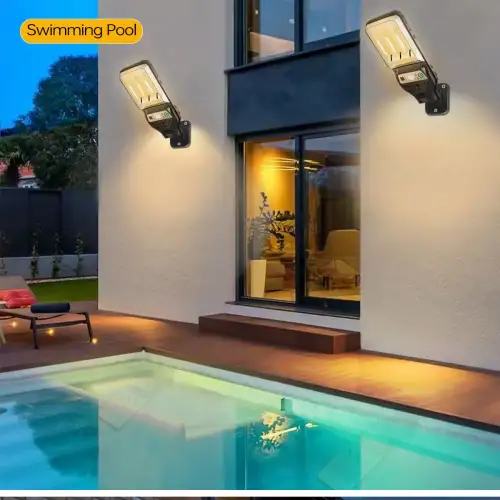 Panther Pt-2980 Solar Duvar Lambası Siyah