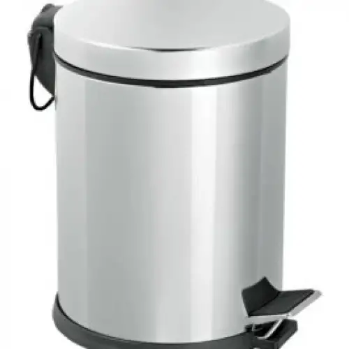 Pedallı-727 ( 8lt ) Krom Metal Çöp Kovası 727*6