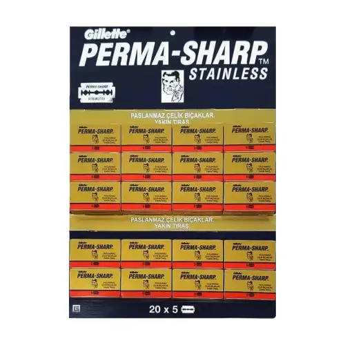 Perma-sharp Süper ( Tam ) Jilet ( 5pcs ) X ( 20pcs )*1x108