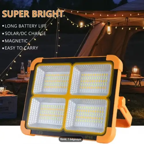 Prokama Ledli Solar Projektör 100w Bk-100w