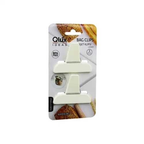Qlux L-00509 ( 2pcs ) Mandallı Poşet Klipsi*50=k