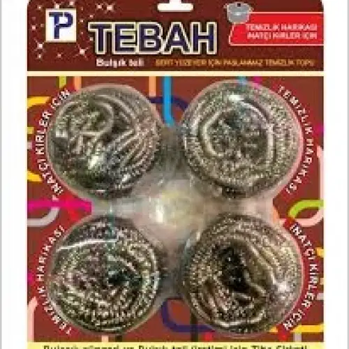 Sallytex Tebah ( 4pcs ) Bulaşık Top Teli*144