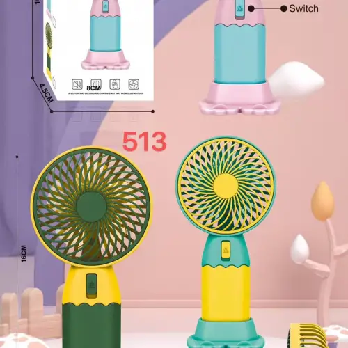 Şarjlı Taşınabilir El Tipi Mini Fan Egonex 513