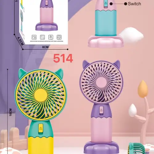 Şarjlı Taşınabilir El Tipi Mini Fan Egonex 514