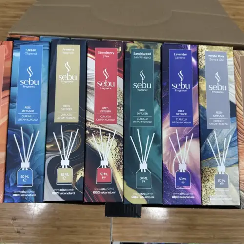 Sebu Bambu Çubuklu Oda Kokusu 50 ML 8 Çeşit Stand