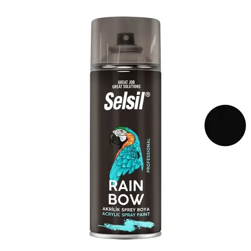 Selsil Tab-428 ( Siyah Mat ) Sprey Boya ( 400ml )*12x1