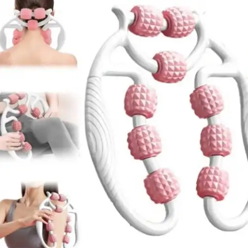 Selülit Masaj Aleti 9 Tekerlekli Lenf Drenaj Rulosu