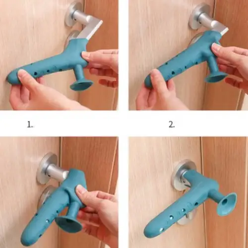 Silikon Duvar Koruyucu Kapı Stoperi Gri