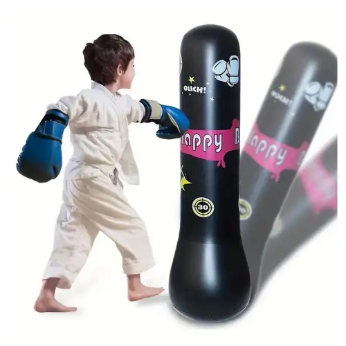 Şişme Boks Fitness Antrenman Dikey Kum Torbası PVC