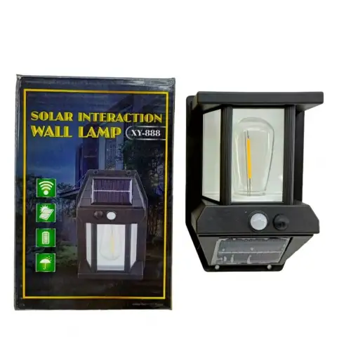 SOLAR INTERACTION WALL LAMP XY-888 ( SOLAR & SENSÖRLÜ ) APLİK DUVAR LAMBASI ( DIŞ MEKAN ) ( 5.5V & 1W & 1800mAh )*100
