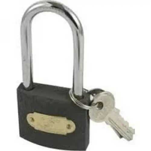 Solid Tuğra Çelik ( 25mm & Gri & Uzun ) Asma Kilit*12x50