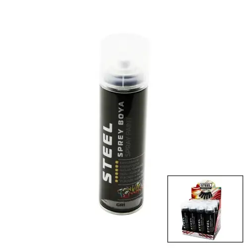 Steel ( Gri ) Sprey Boya 200ml*12x8