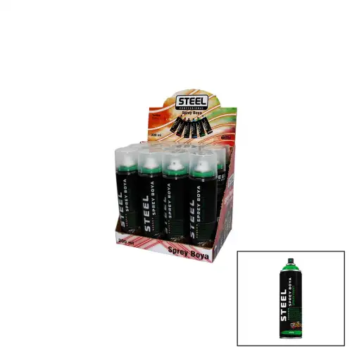 Steel ( Yeşil ) Sprey Boya 200ml*12x8