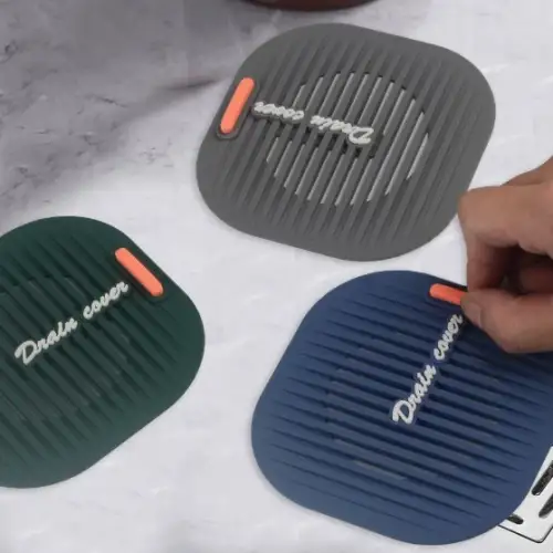 Süzgeçli Lavabo Gider Koruyucu Mat Gri