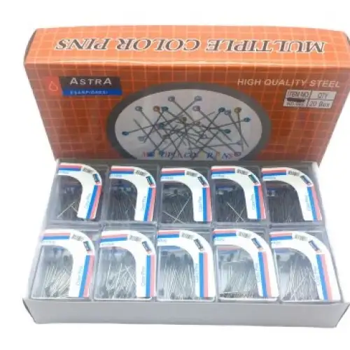 Taksun Mls-#02 Kutulu Siyah Başörtü İğnesi*20x72