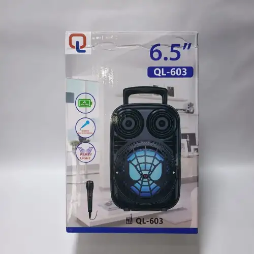 Taşınabilir 6,5 İnç Açık Hava Kablosuz Bluetooth Hoparlör Ql-603