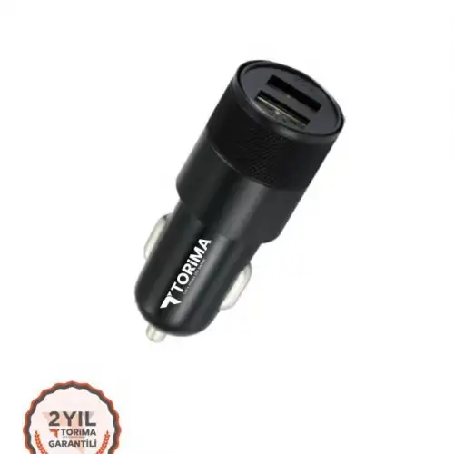 Tüm Araçlara Uyumlu Araba Çakmaklık Çift USB Girişli Oto Şarj Aleti Soketi
