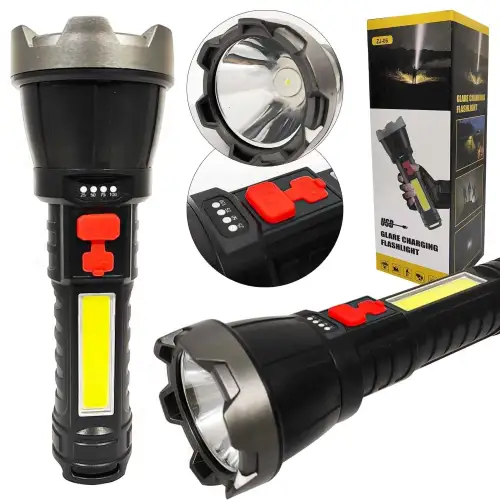 Usb Glare Charging Flashlight El Feneri Zj-05