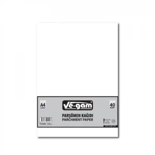 Ve-gam A4 ( 40pcs ) ( Çizgisiz ) Parşömen Kağıdı*100