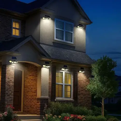Volemi Üçlü Solar Led Projektör – Beyaz Işık – Sensörlü Dış Mekân Aydınlatma