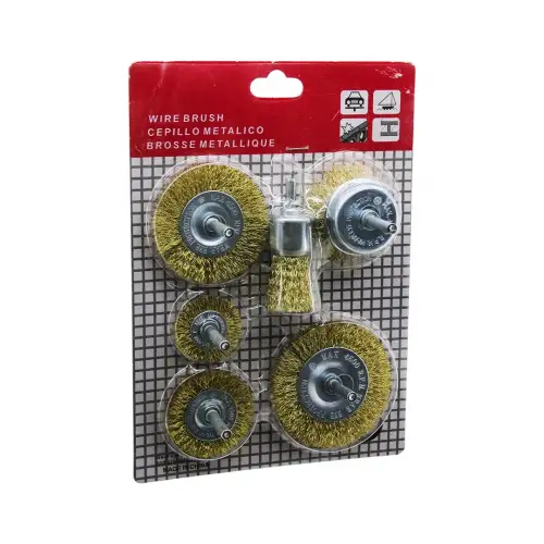 Wıre Brush Lrd-25 ( 6pcs ) Dairesel Çelik Tel & Çanak Fırça Seti*60
